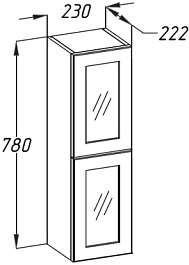 Opadiris Мебель для ванной Мираж 100 R орех – фотография-21