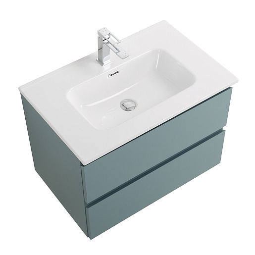 BelBagno Тумба с раковиной Kraft 60 подвесная Голубой матовый – картинка-7