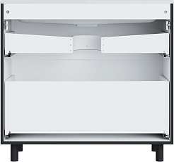 Vivon Тумба под раковину Ostin 90 напольная черная матовая – фотография-4