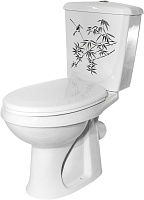 Оскольская керамика Унитаз-компакт Элисса Оптима Стандарт с декором Бамбук