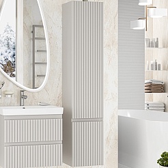 Brevita Шкаф пенал Victory 35 R серый кашемир – фотография-9