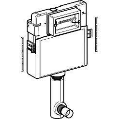 Geberit Смывной бачок скрытого монтажа Delta 109.100.00.1 с отводом – фотография-2