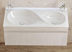 Velvex Тумба с раковиной Otto 100 белый глянец – фотография-1