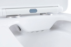 Aquanet Унитаз-компакт Fine Rimless FINE-C Soft Close безободковый с сиденьем микролифт и бачком белый – фотография-9