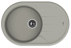 Florentina Мойка гранитная Лотос 780 с крылом грей – фотография-1