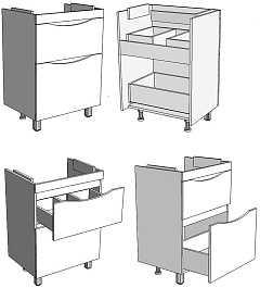 Corozo Мебель для ванной Лиана 60 белая – фотография-13