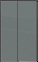 Grossman Душевая дверь в нишу Galaxy 140x195 профиль графит сатин стекло тонированное – фотография-1