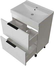 Mixline Тумба под раковину Гранд 60 белая – фотография-2