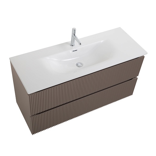 BelBagno Тумба под раковину Uno 120 подвесная Бежевый матовый – картинка-7