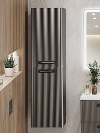 BelBagno Шкаф подвесной Due 40/150 без ручек оружейная сталь – фотография-3