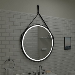 Continent Зеркало Millenium Black Led 800 – фотография-9