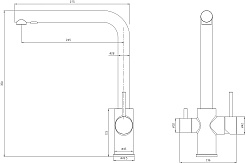 Milacio Смеситель для кухни Ultra MCU.553.GD золото – фотография-6