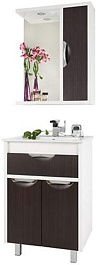 Водолей Мебель для ванной "Габи 60" R венге/белый – фотография-1
