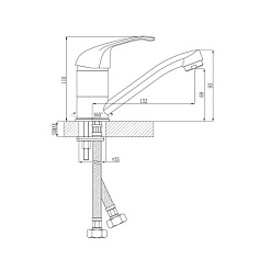 Rossinka Смеситель A35-22U для кухонной мойки – фотография-2