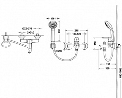 Promo Смеситель для ванны Simple F6135193CP-B-RUS – фотография-2