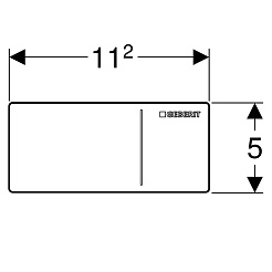 Geberit Кнопка смыва Sigma 70 115.630.FW.1 сталь – фотография-3