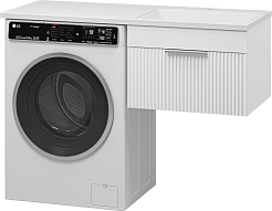 Brevita Тумба c раковиной Enfida 120 R подвесная под стиральную машину белая – фотография-3