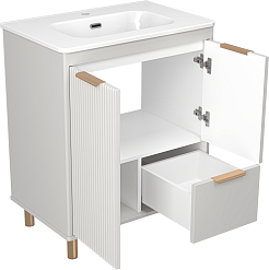 Brevita Тумба под раковину Risacca Crema 70 серая – фотография-4