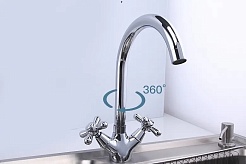 Frap Смеситель для кухни H25 F4025 хром – фотография-2