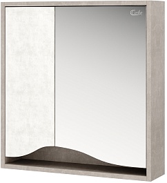 Onika Зеркальный шкаф Брендон 60.00 камень светлый/бетон крем – фотография-1