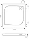 Good Door  Поддон для душа Квадро 90x90 – фотография-4
