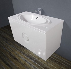 BelBagno Тумба с раковиной ONDA 1000 Bianco Lucido – фотография-3