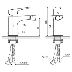 Excellent Смеситель для биде Oxalia AREX.9003CR хром – фотография-2