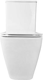 Azario Унитаз-компакт Levanto AZ-1228A безободковый с бачком с сиденьем микролифт белый – фотография-3
