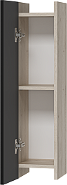Misty Шкаф подвесной Поло 20 антрацит/дуб галифакс белый – фотография-6