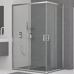 RGW Душевой уголок Classic CL-44 80x100 профиль хром стекло прозрачное – фотография-1