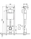 Wisa Система инсталляции для унитазов Exellent XS WC 90/110 мм – картинка-10