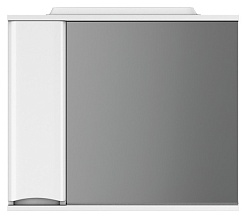 Am.Pm Зеркало-шкаф Like 80 L, белый глянец – фотография-1