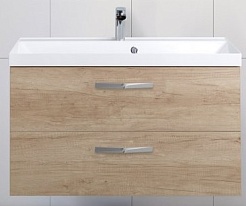 BelBagno Тумба с раковиной AURORA 900 Rovere Nebrasca Nature, ручки хром – фотография-1