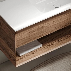 Sancos Тумба с раковиной Marmi 1.0 100 R дуб галифакс натуральный раковина Grace 101 R CN7015 – фотография-4