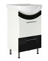 Mixline Тумба под раковину Радуга 50 белая/чёрная