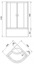 Royal Bath Душевая кабина Fato 100/100 RB100CK-T-CH – фотография-4