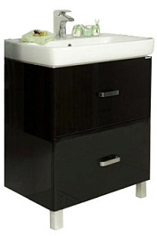 Акватон Тумба под раковину Америна 70 Н черная – фотография-1