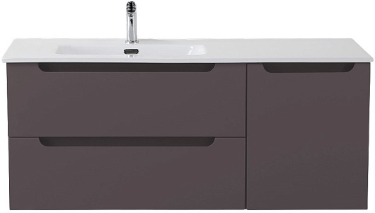 BelBagno Тумба с раковиной Etna 120 L подвесная темно-серая матовая – фото-1