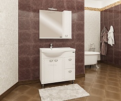 СанТа Зеркальный шкаф Коралл 80 R – фотография-2