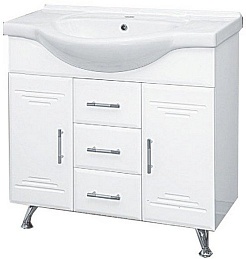 Misty Мебель для ванной Флори 85 R с Б/К – фотография-7