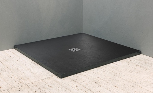 Kolpa San  Поддон для душа Hora tile stone 90x90 antracit – фото, картинка, фотография-1