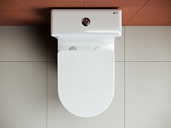 Ceramicanova Унитаз напольный пристенный с бачком HighLight Rimless CN1802 белый – фотография-5