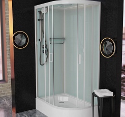 Frank Душевая кабина F412/1 L white с крышей – фотография-3