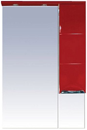 Misty Зеркальный шкаф Петра 65 красный R – фотография-1