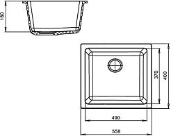 Ewigstein Мойка кухонная 5038 серый – фотография-3