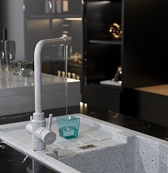 Mixline Смеситель для кухни 35k ML-GS13 (310) серый – фотография-4