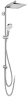 Hansgrohe Душевая система "27289000 Crometta Е 240 1jet Showerpipe Reno Ecosmart"