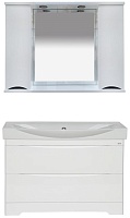 Misty Мебель для ванной Элвис 105 напольная белая