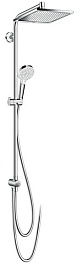 Hansgrohe Душевая система "27289000 Crometta Е 240 1jet Showerpipe Reno Ecosmart" – фотография-1