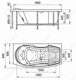 Радомир  Акриловая ванна "Афина" – фотография-5